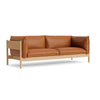 Sofa Arbour 3-seter eik, skinn Nevada 2488