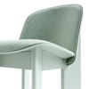 Chisel Lounge Chair fra Hay i bøk i fargen Eucalyptus med tekstil Metaphor 023.