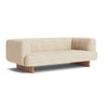 Sofa Quilton Lift fra Hay, 2-seter i tekstil Bolgheri LGG60 og ben i lakkert eik. 