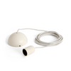 Hvitt kabelsett (Clay White): Velg mellom E27 ledning for pendellampe og E27 ledning for bordlampe.