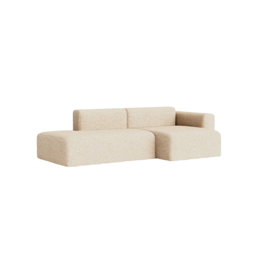 Sofa Mags Low armrest 2,5-seter fra Hay, kombinasjon 3, tekstil Bolgheri LGG60