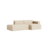 Sofa Mags Low armrest 2,5-seter fra Hay, kombinasjon 3, tekstil Bolgheri LGG60