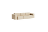 Sofa Mags Soft Low 3-seter fra Hay med tekstil Hallingdal 220 