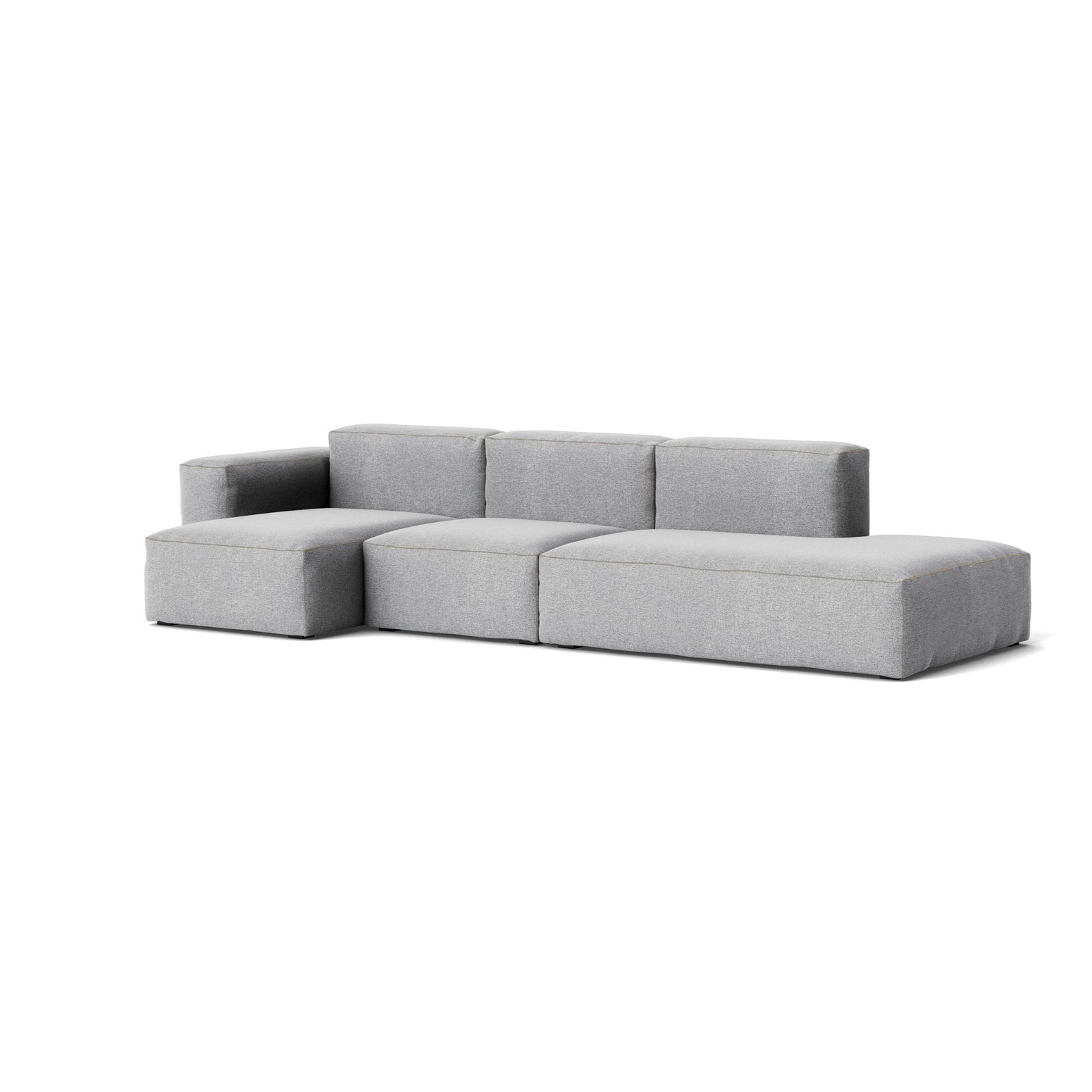 Sofa Mags Soft Low 3-seter, kombinasjon 4, tekstil Hallingdal, farge 130