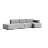 Sofa Mags Soft Low 3-seter, kombinasjon 4, tekstil Hallingdal, farge 130