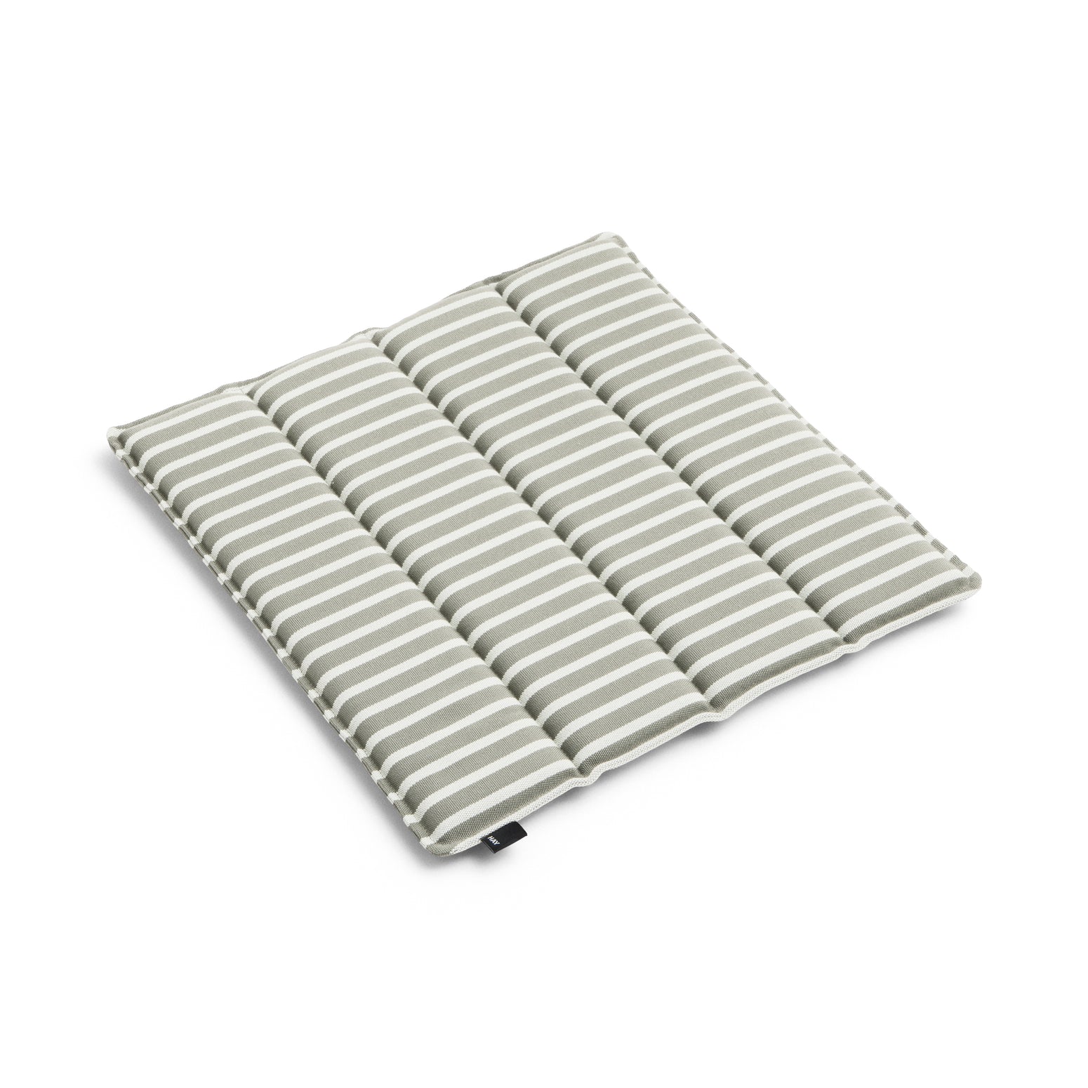 Lys gråstripet sittepute 40 x 40 / Grey bold stripe fra Hay