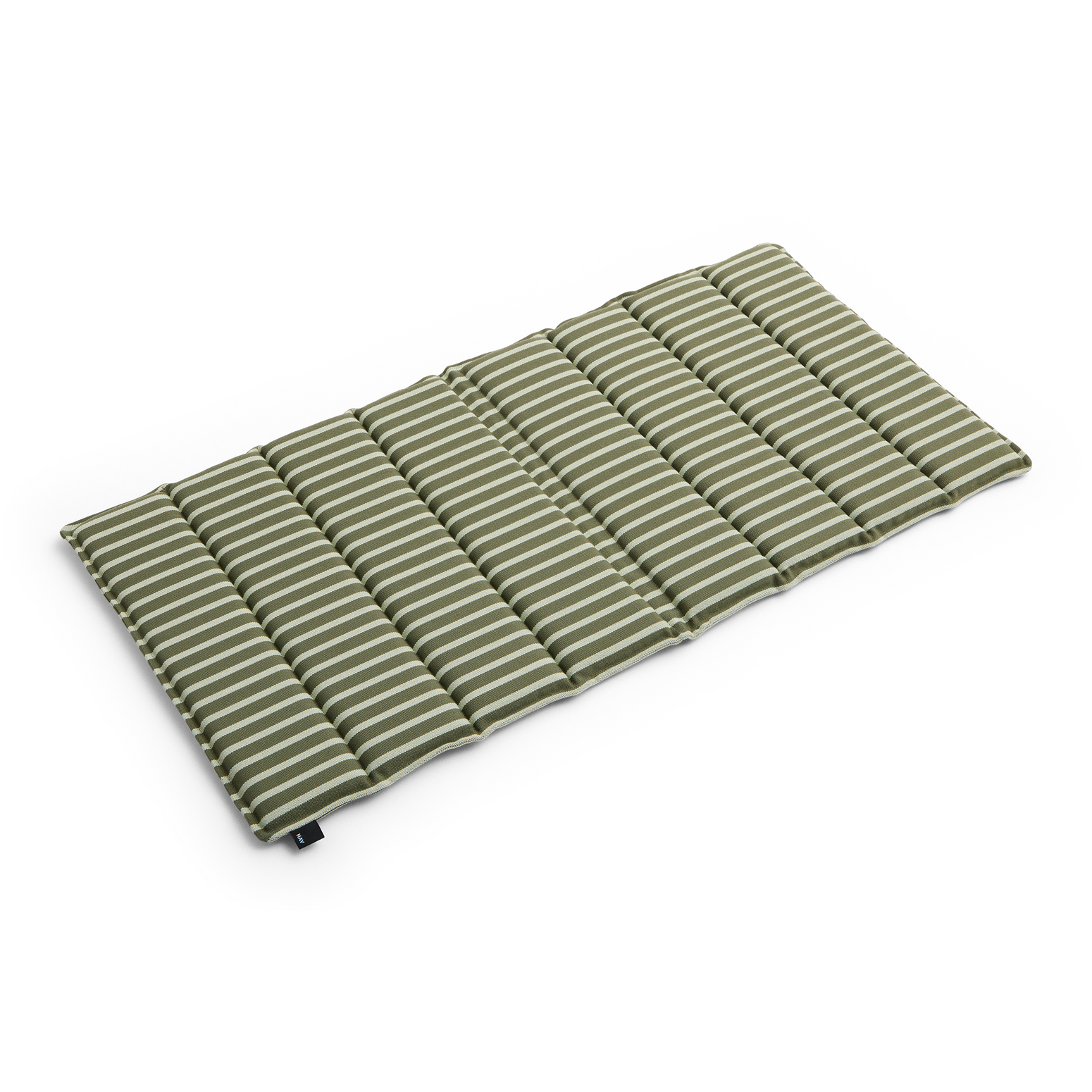 Grønnstripet rygg- og sittepute 82 x 40 / Olive bold stripe fra Hay