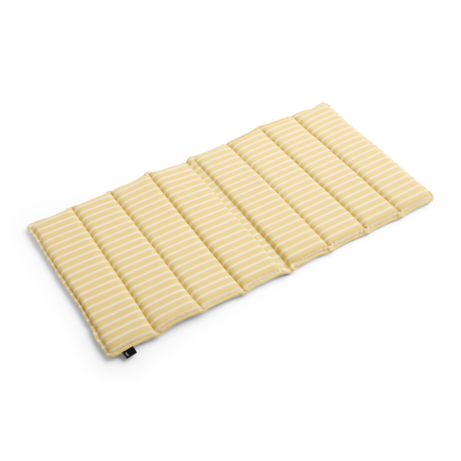 Gulstripet rygg- og sittepute 82 x 40 / Yellow bold stripe fra Hay