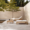 Solseng AH604 Outdoor Lounger og fotskammel AH604F Outdoor Lounger Footrest fra Carl Hansen & Søn.