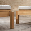 Solseng AH604 Outdoor Lounger og fotskammel AH604F Outdoor Lounger Footrest fra Carl Hansen & Søn.
