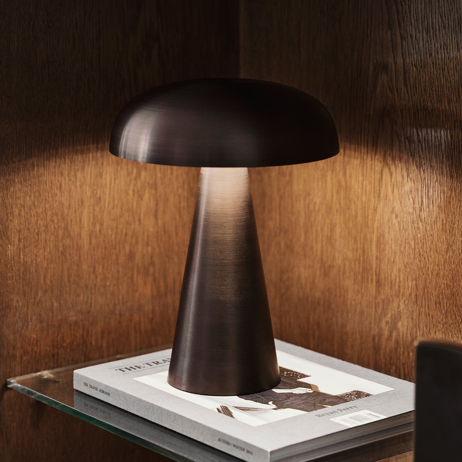 Oppladbar bordlampe Como