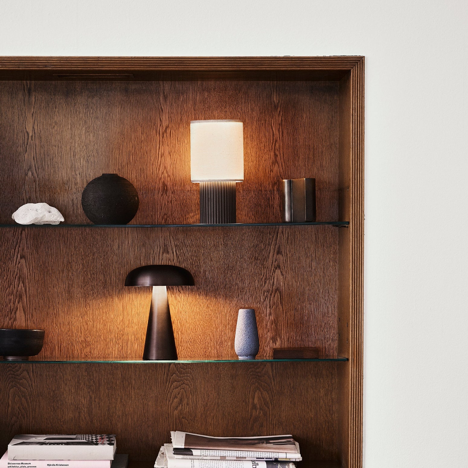 Oppladbar bordlampe Como