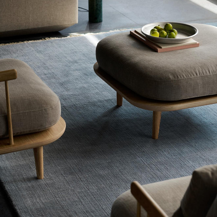 Teppe The Moor Rug Grey Blue Thunder fra &tradition