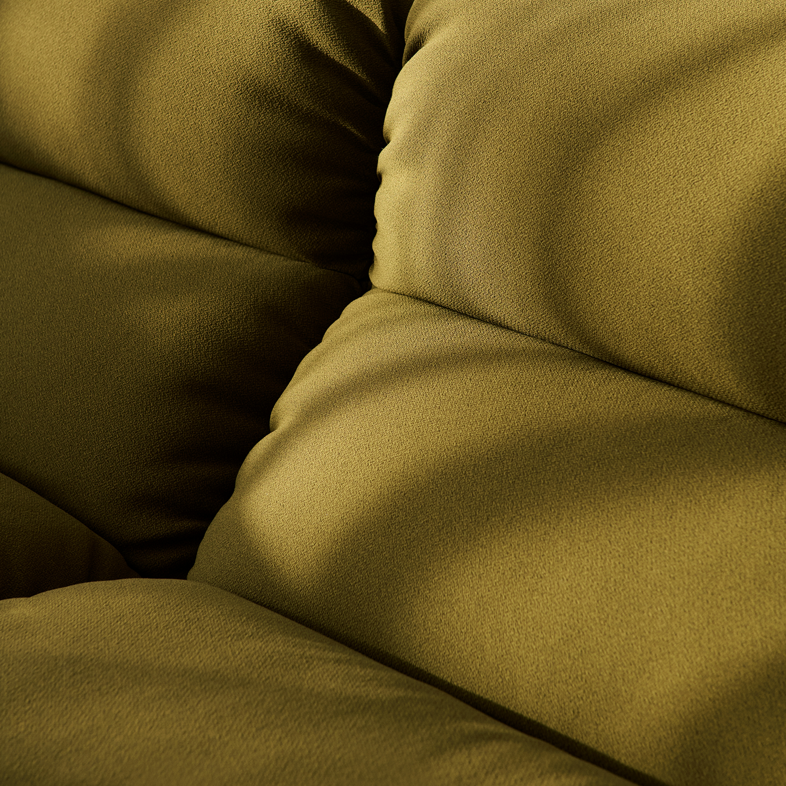 Modulsofa Hi Lo AV54-AV55 i fargen khakigrønn (Mylla 0971) fra &tradition.
