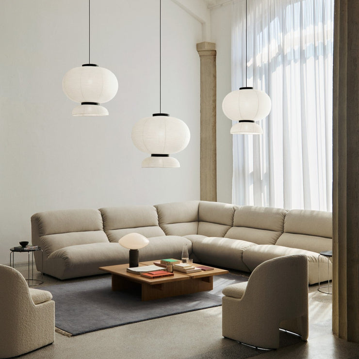 Teppe The Moor Rug Grey Blue Thunder fra &tradition