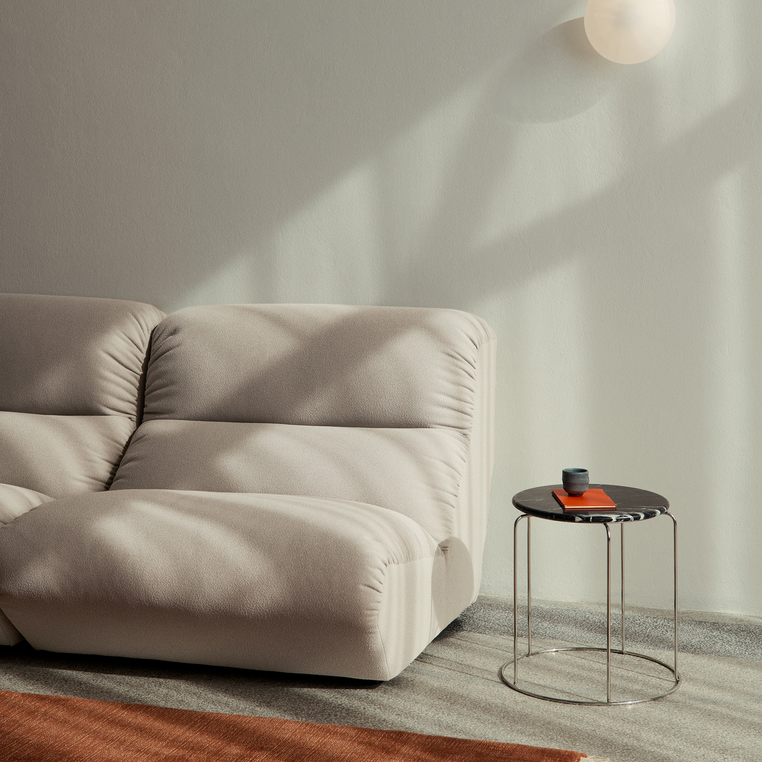 Modulsofa Hi Lo AV54-AV55 i fargen beige (Grain 61229) fra &tradition.