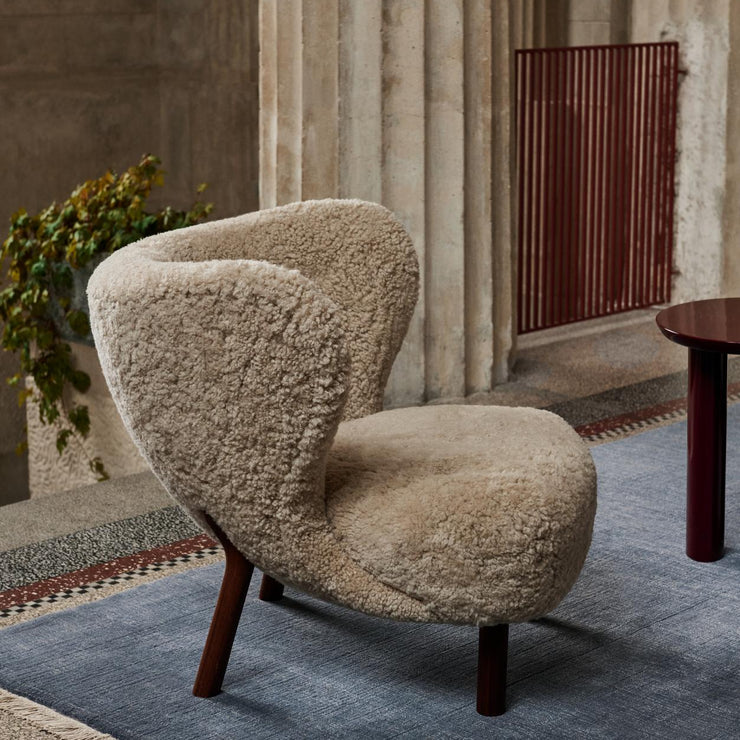 Teppe The Moor Rug Grey Blue Thunder fra &tradition