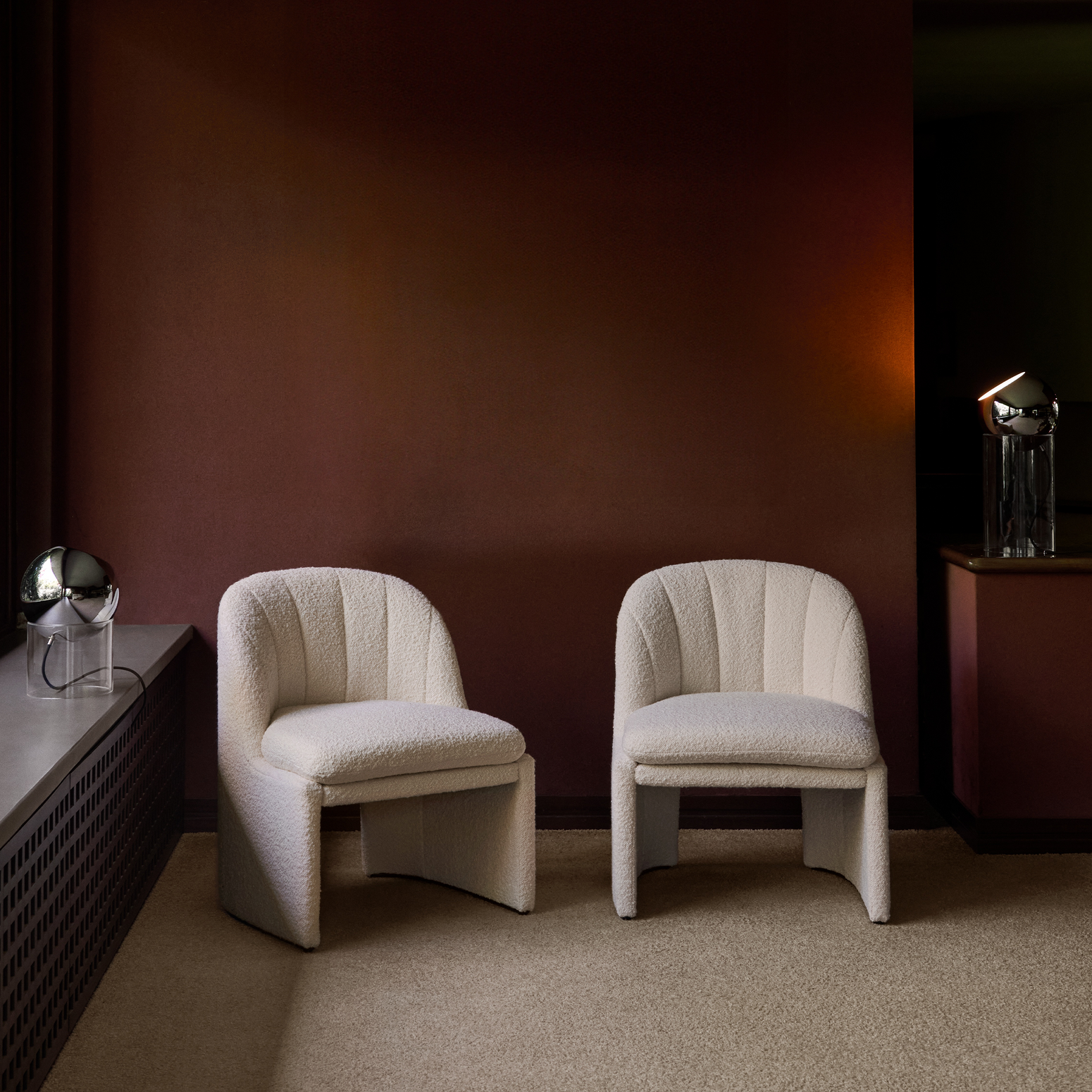 Lenestol Loafer SC107 Club Chair i fargen hvit (Barnum 24) fra &tradition.
