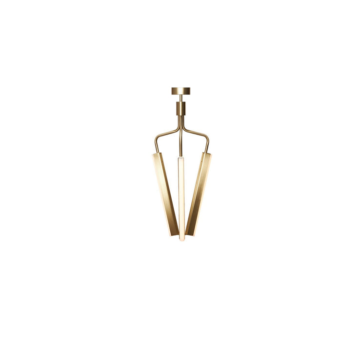 Angel Chandelier 3 500 brass, lav.