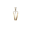 Angel Chandelier 3 500 brass, lav.