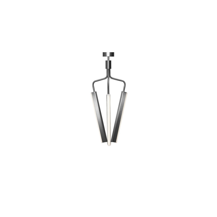Angel Chandelier 3 500 steel, lav.