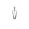 Angel Chandelier 3 500 steel, lav.