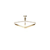 Angel 3 500 Wide Chandelier i messing, lav.