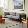 Sofa Arbour 3-seter i svartmalt bøk, tekstil Hallingdal 166