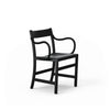 Spisestol Waiter XL Armchair, Black Stained Beech, fra Massproductions.
