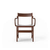 Spisestol Waiter XL Armchair, Walnut Stained Beech, sett forfra. 