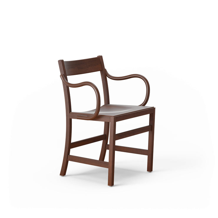 Spisestol Waiter XL Armchair, Walnut Stained Beech, fra Massproductions.