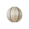 Lampeskjerm Indochina Round fra Oi Soi Oi med svarte bånd i størrelse L (Ø 44 cm).