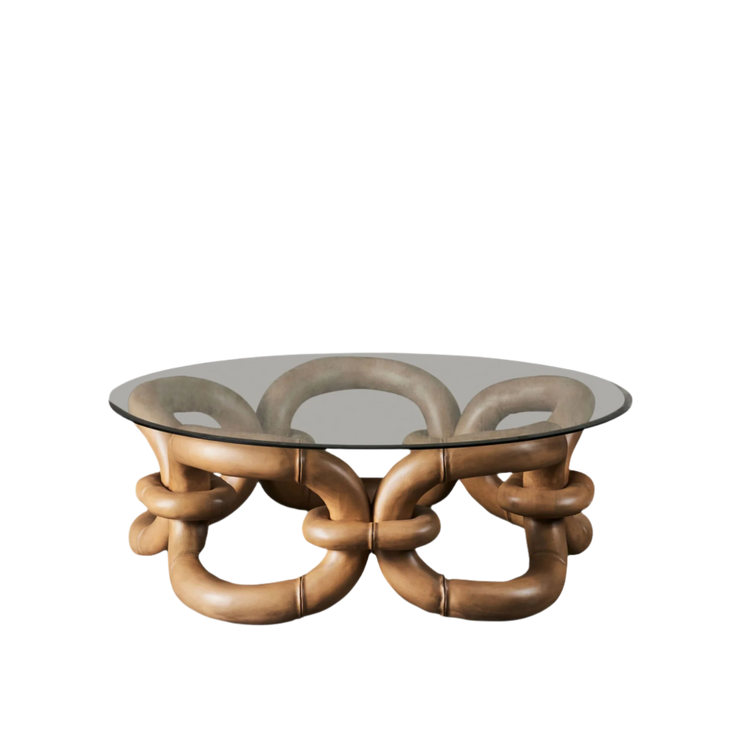 Sofabord Bamboo Bracelet Ø125x36 cm.