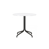 Utebord Belleville Table Round Outdoor Ø80 cm med hvit bordplate, fra Vitra