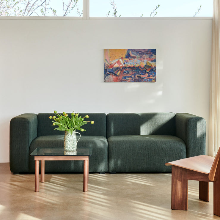 Sofa Mags 2,5-seter fra Hay i tekstil Maglia, Dark Green