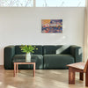 Sofa Mags 2,5-seter fra Hay i tekstil Maglia, Dark Green
