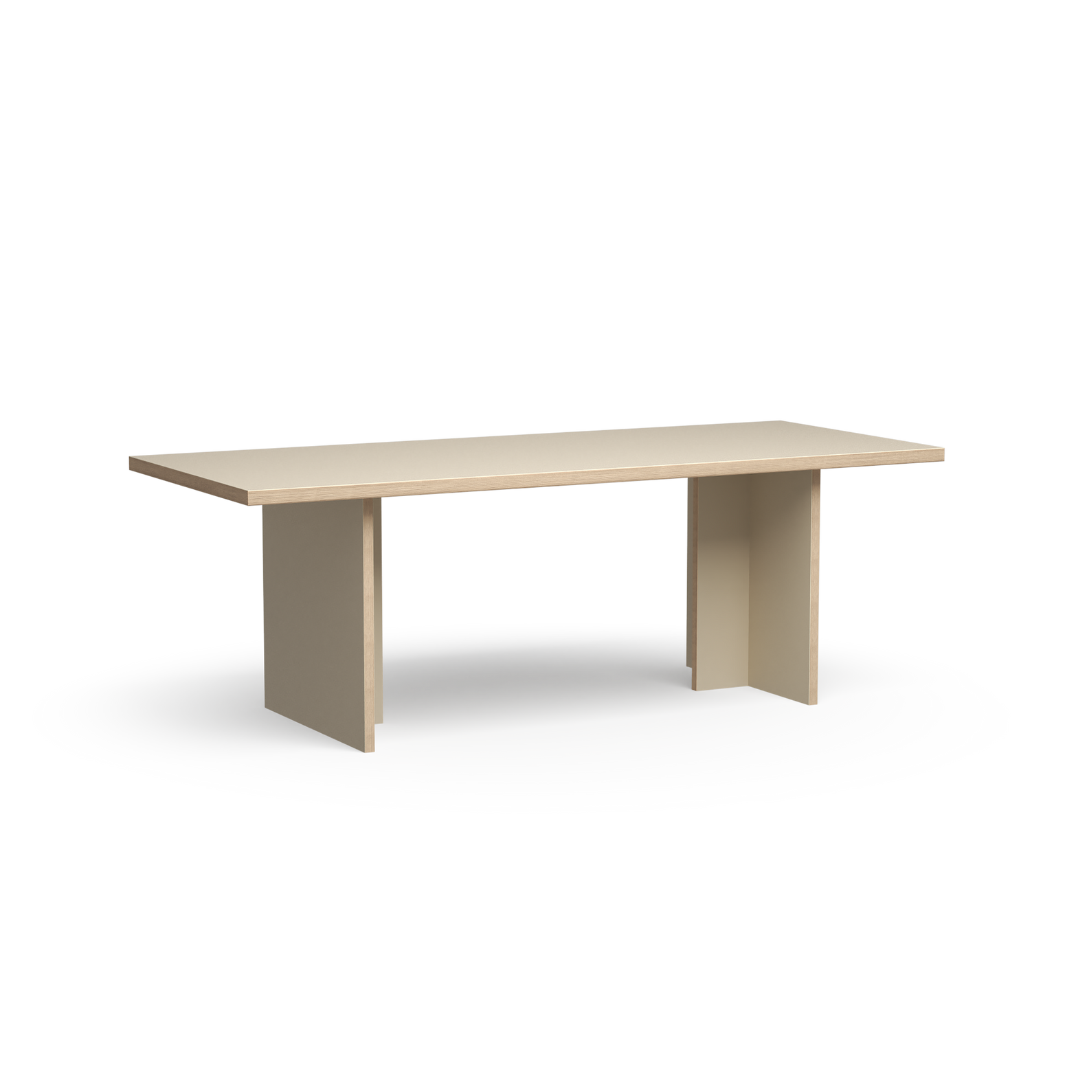 Spisebordet Dining Table Rectangular 220x90 cm Cream