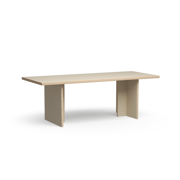 Spisebordet Dining Table Rectangular 220x90 cm Cream
