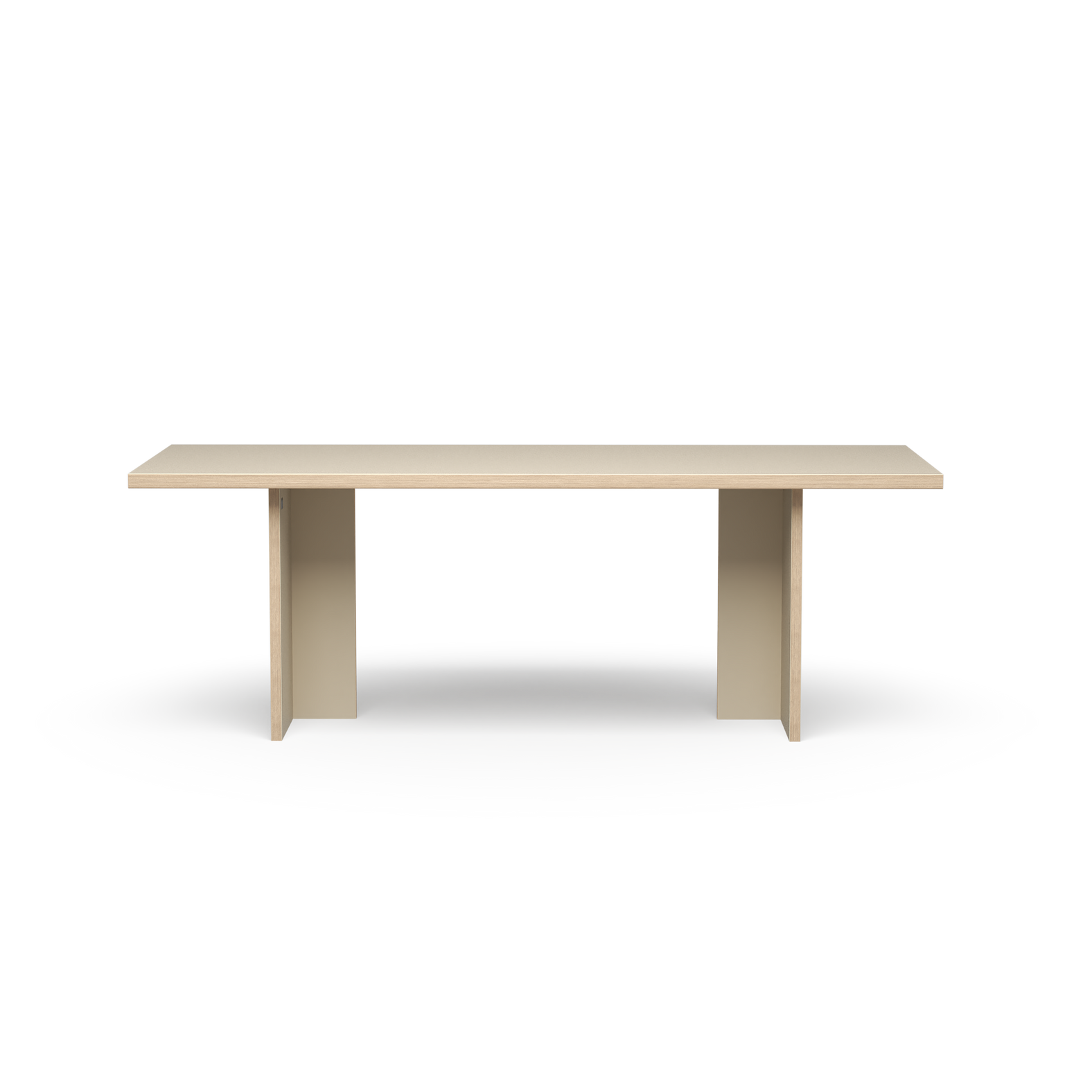Spisebordet Dining Table Rectangular 220x90 cm Cream