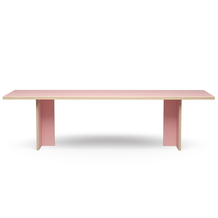 Spisebordet Dining Table Rectangular 280x100 cm Pink