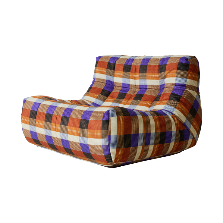 Lenestolen Lazy Lounge Chair fra HK Living i tekstilet Farmhouse