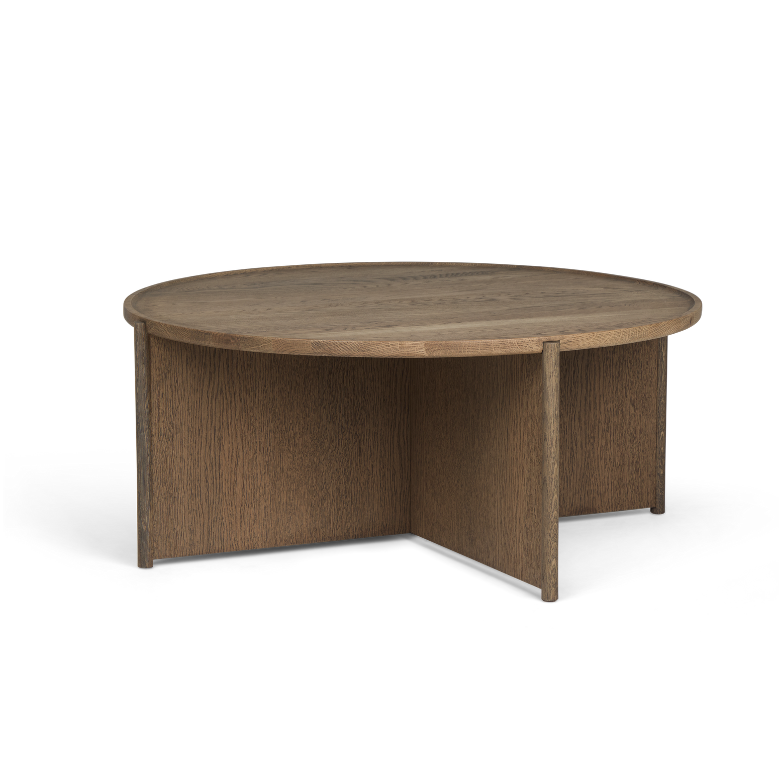 Sofabordet Cling Coffee Table fra Northern i røkt eik, Ø90 cm