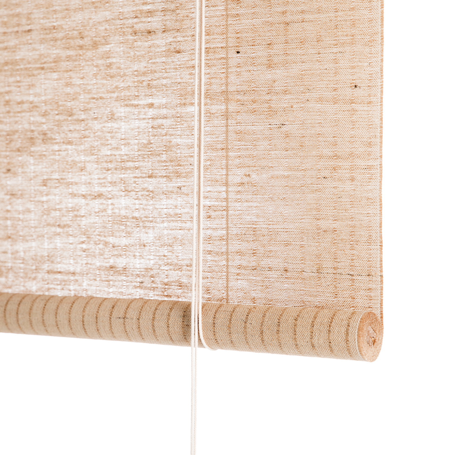 Rullegardin brun plante fra Color&Co i naturfarget jute, med ca 50% lysinnslipp