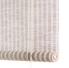 Jute er et naturmateriale med en nydelig tekstur som tilfører varme i hjemmet. Denne rullegardinen fra Color&Co er finvevd i brun jute med lyse striper som er ca 1 cm brede.