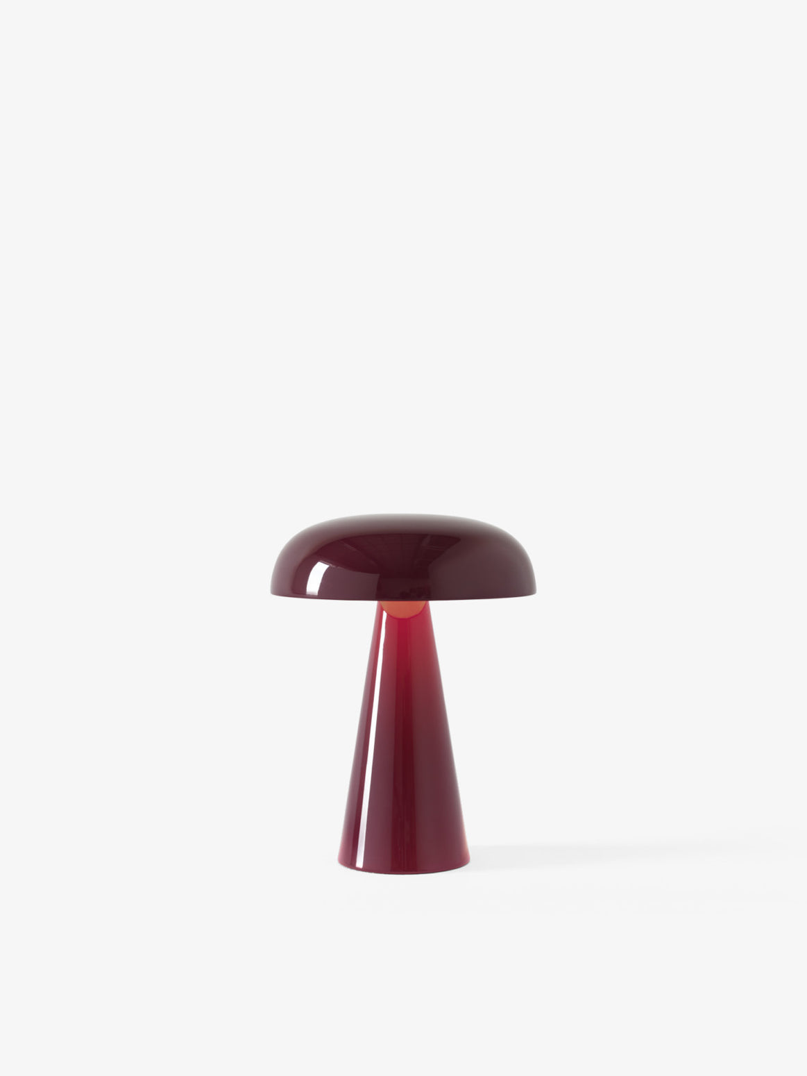 Oppladbar bordlampe Como Red Brown fra &tradition