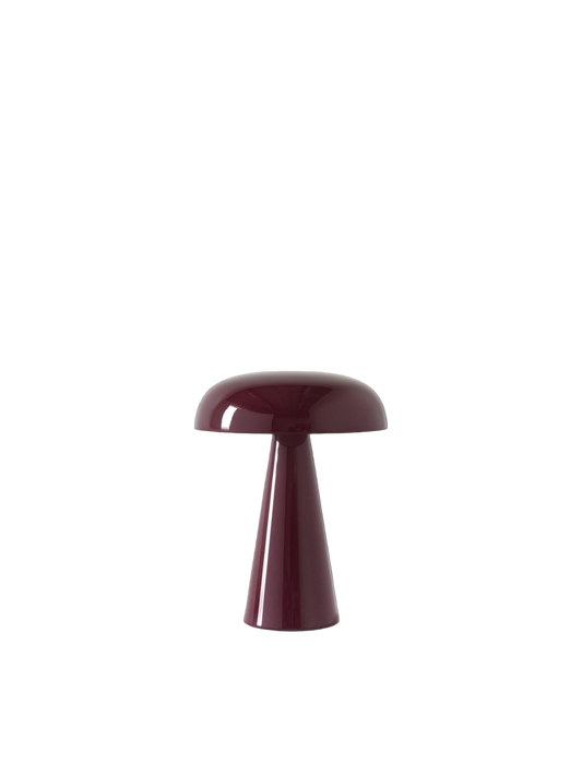 Oppladbar bordlampe Como Red Brown fra &tradition