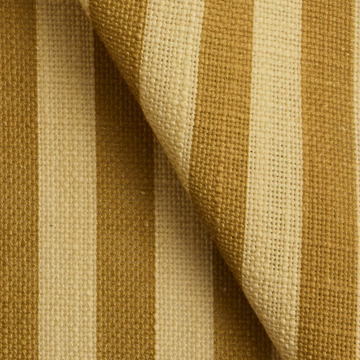 Tekstil i vevd lin med mønster Stripe   i fargen sennepsgul/ Mustard fra Gotain.