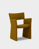 Spisestol Crown Armchair fra Massproductions i tekstilet Silas 454 fra Kvadrat.