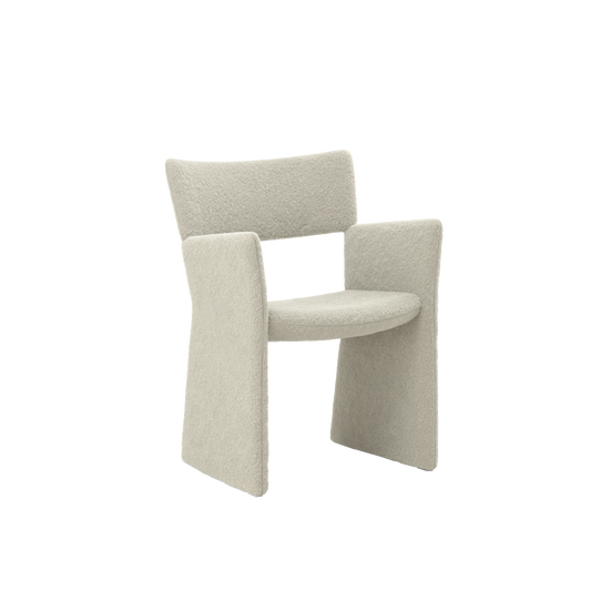 Spisestol Crown Armchair fra Massproductions i tekstilet Silas  114 fra Kvadrat.