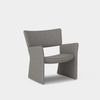 Lenestolen Crown Easy Armchair fra Massproductions i tekstilet Nori 7757/33 fra Romo Ruskin.